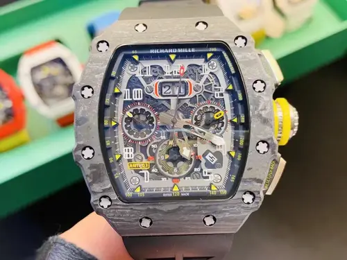 Richard Mille Carbon Fiber Automatic Machine Watch 42MM — Richard Mille