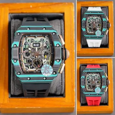 Richard Mille Carbon Fiber Automatic Machine Watch 42MM — Richard Mille