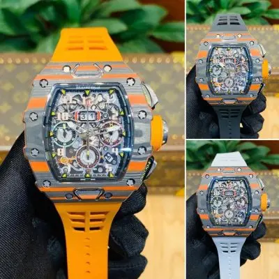 Richard Mille Carbon Fiber Automatic Machine 7750 Movement Watch 42MM — Richard Mille