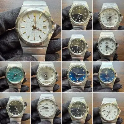 Omega Automatic Movement Watch 38mm Silver Case — Omega