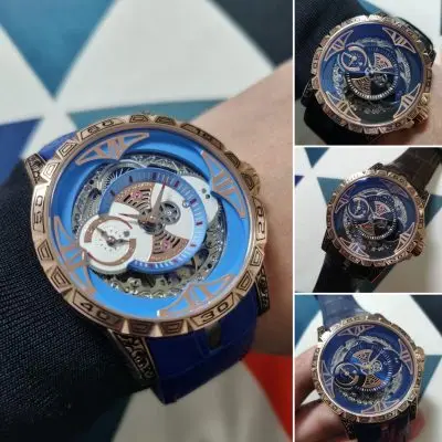 Roger Dubuis 904l Stainless Steel Automatic Machine Watch 46MM — Roger Dubuis