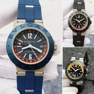 BVLGARI GMT 904l Stainless Steel Automatic Machine Watch 44MM — Bvlgari