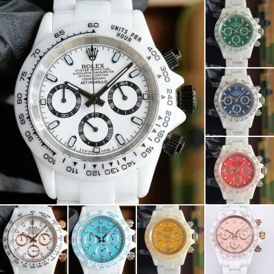 Rolex Daytona Ceramic Case Watch Strap Quartz Movement Watch 40mm — Rolex