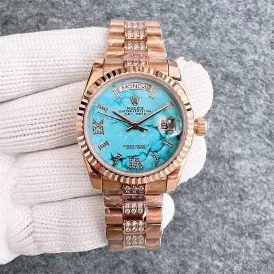 Rolex DayDate 904l Stainless Steel Automatic Mechanical Watch 36mm — Rolex