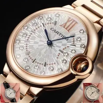 Cartier Ballon Bleu 904l Stainless Steel Quartz Watch 33mm — Cartier