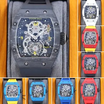 Richard Mille Carbon Fiber Automatic Machine Watch 40MM — Richard Mille