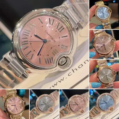 Cartier Ballon Bleu 904l Stainless Steel Quartz Watch 33mm — Cartier