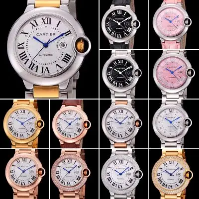 Cartier Ballon Bleu 904l Stainless Steel Automatic Mechanical Watch 36mm — Cartier