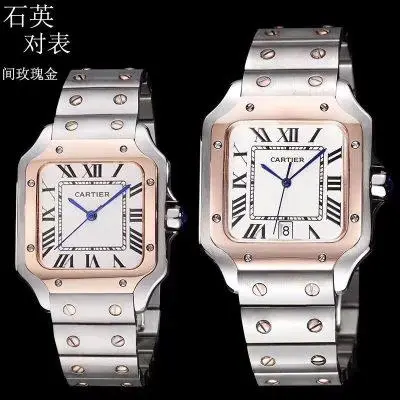 Cartier Santos 904l Stainless Steel Quartz Watch 34mm 38mm — Cartier