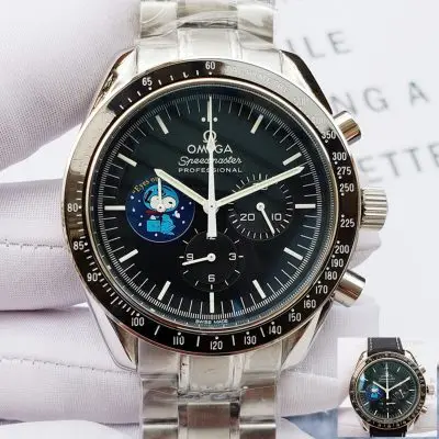 OMEGA Speedmaster 904l Stainless Steel Quartzl Watch 44MM — Omega