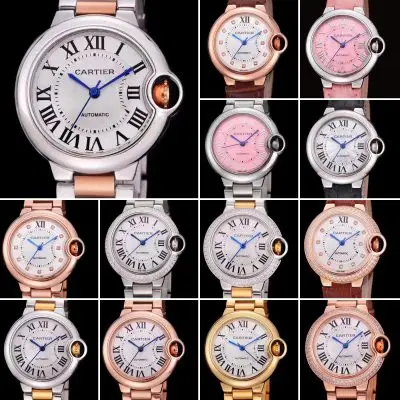 Cartier Ballon Bleu 904l Stainless Steel Automatic Mechanical Watch 33mm — Cartier