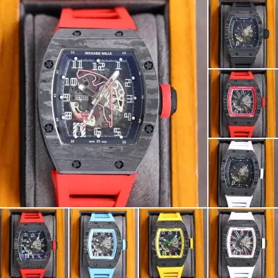 Richard Mille Carbon Fiber Automatic Machine Watch 40MM — Richard Mille