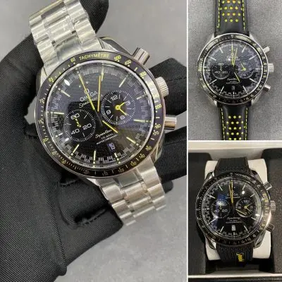 OMEGA Speedmaster 904l Stainless Steel Quartzl Watch 44MM — Omega
