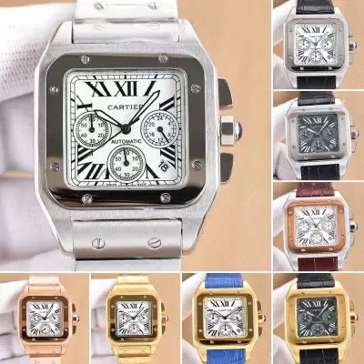 Cartier Santos 904l Stainless Steel Quartz Watch 38mm — Cartier