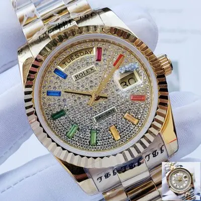 Rolex DayDate 904l Stainless Steel Automatic Mechanical Watch 36mm — Rolex