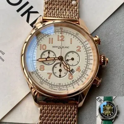 Montblanc 904l Stainless Steel Quartz Watch 43MM — MONTBLANC