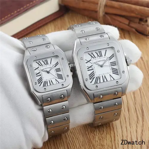 Cartier Santos 904l Stainless Steel Quartz Watch 34mm 38mm — Cartier