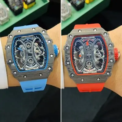 Richard Mille Carbon Fiber Automatic Machine Watch 42MM — Richard Mille
