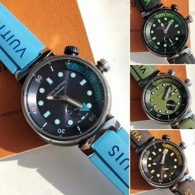 LOUIS VUITTON LV 904l Stainless Steel Automatic Machine Watch 44MM — LOUIS VUITTON