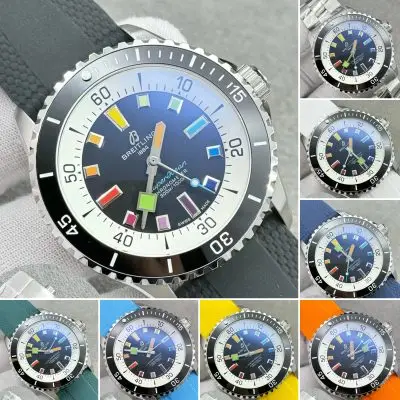 BREITLING 904l Stainless Steel Automatic Machine Watch 46MM — Breitling