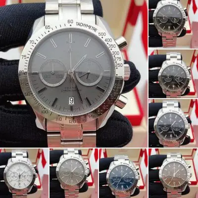 OMEGA Speedmaster 904l Stainless Steel Quartzl Watch 44MM — Omega