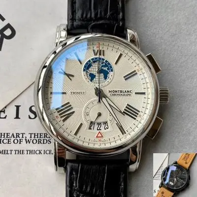 Montblanc 904l Stainless Steel Quartz Watch 43MM — MONTBLANC