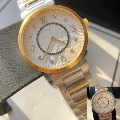 LOUIS VUITTON LV 904l Stainless Steel Quartz Watch 33MM — LOUIS VUITTON